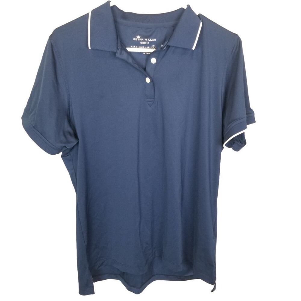 Peter Millar Womens Golf Polo Shirt Size XL Wicking Stretch Preppy Active Resort